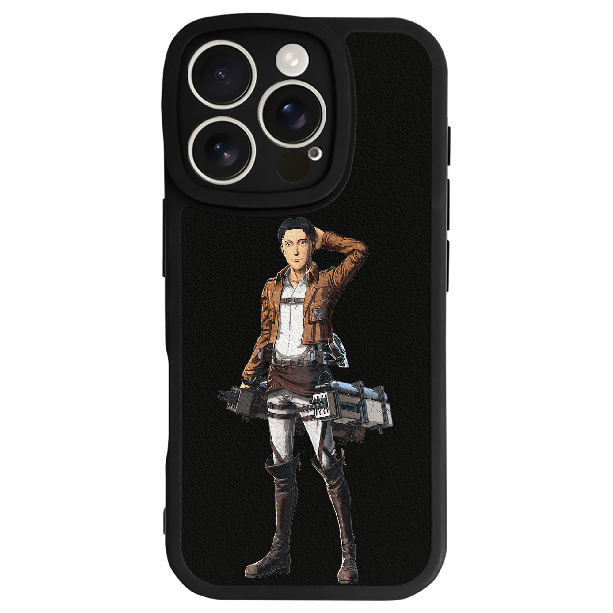 （画像用） 進撃の巨人 Attack on Titan 【iPhone 16シリーズ対応】シリコンスマホケース（レザー調） 材質：シリコン